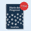 Diario dei Progressi NovaPatte, quaderno con copertina blu