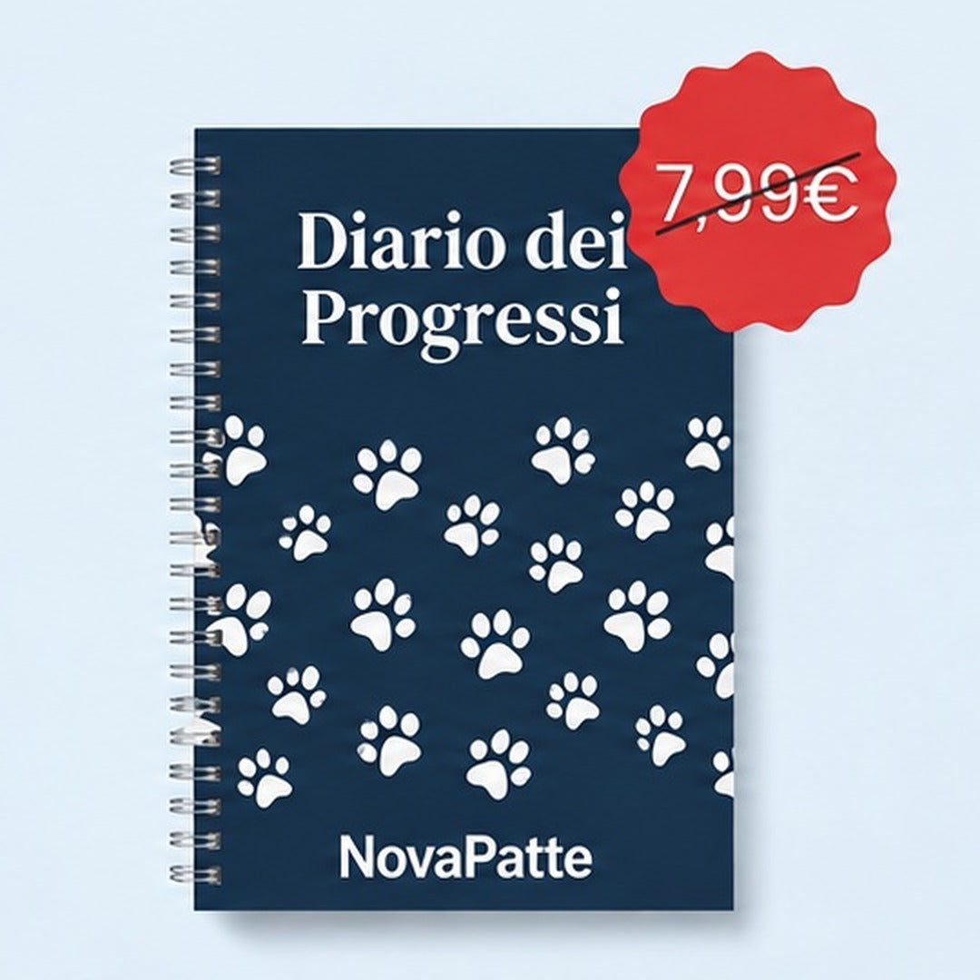 Diario dei Progressi NovaPatte, quaderno con copertina blu